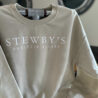 Sweatshirt with Stewby's Okaloosa Island logo printed.