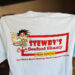 T-shirt with Stewby's Seafood Shanty logo and locations.