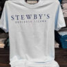 Stewby's Okaloosa Island T-shirt on display.